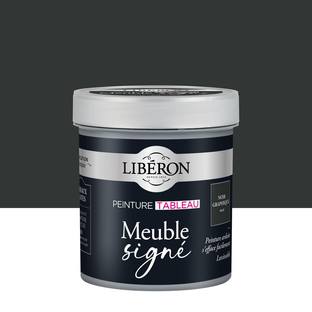 Peinture pour meuble Le tableau LIBÉRON noir graphite mat 0.5L