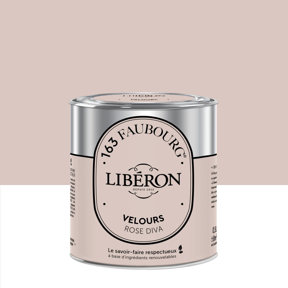 Peinture rose diva multisupport 163 faubourg LIBÉRON velours 0.5 l