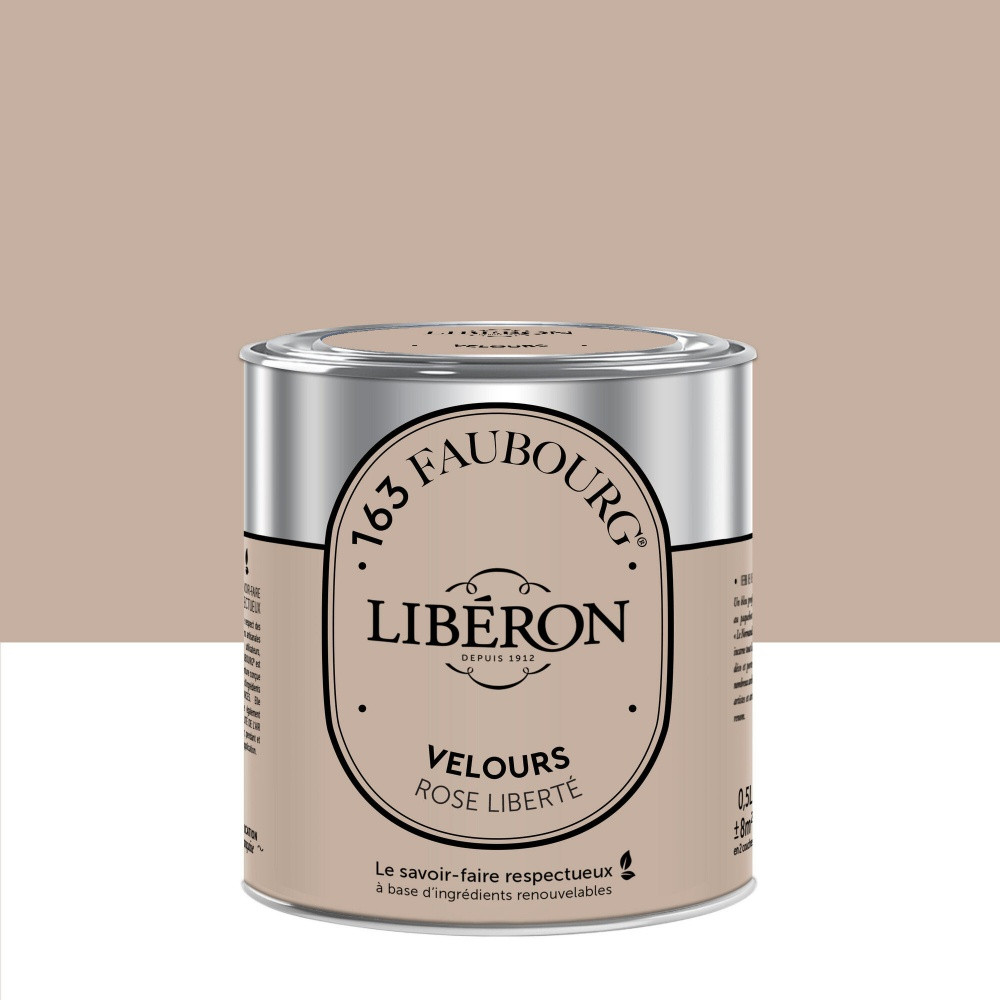 Peinture rose liberté multisupport 163 faubourg LIBÉRON velours 0.5 l