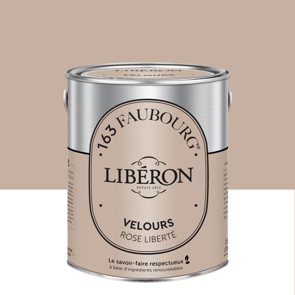 Peinture rose liberté multisupport 163 faubourg LIBÉRON velours 2.5 l