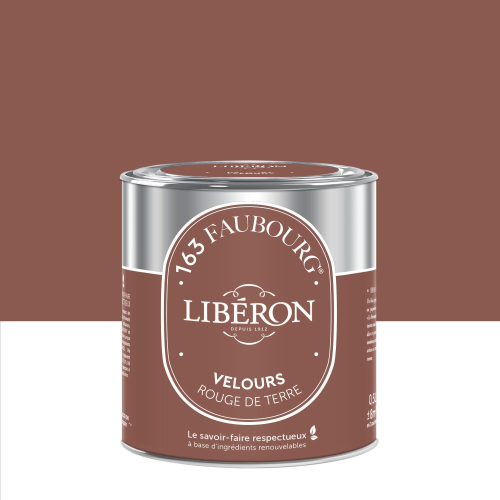 Peinture rouge de terre multisupport 163 faubourg LIBÉRON velours 0.5 l