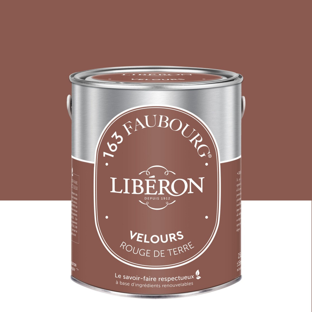 Peinture rouge de terre multisupport 163 faubourg LIBÉRON velours 2.5 l