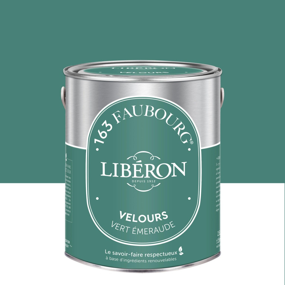 Peinture vert emeraude multisupport 163 faubourg LIBÉRON velours 2.5 l