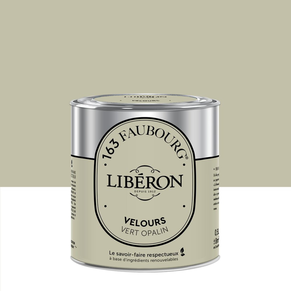 Peinture vert opalin mur, plafond et boiserie LIBÉRON velours 0.5 l
