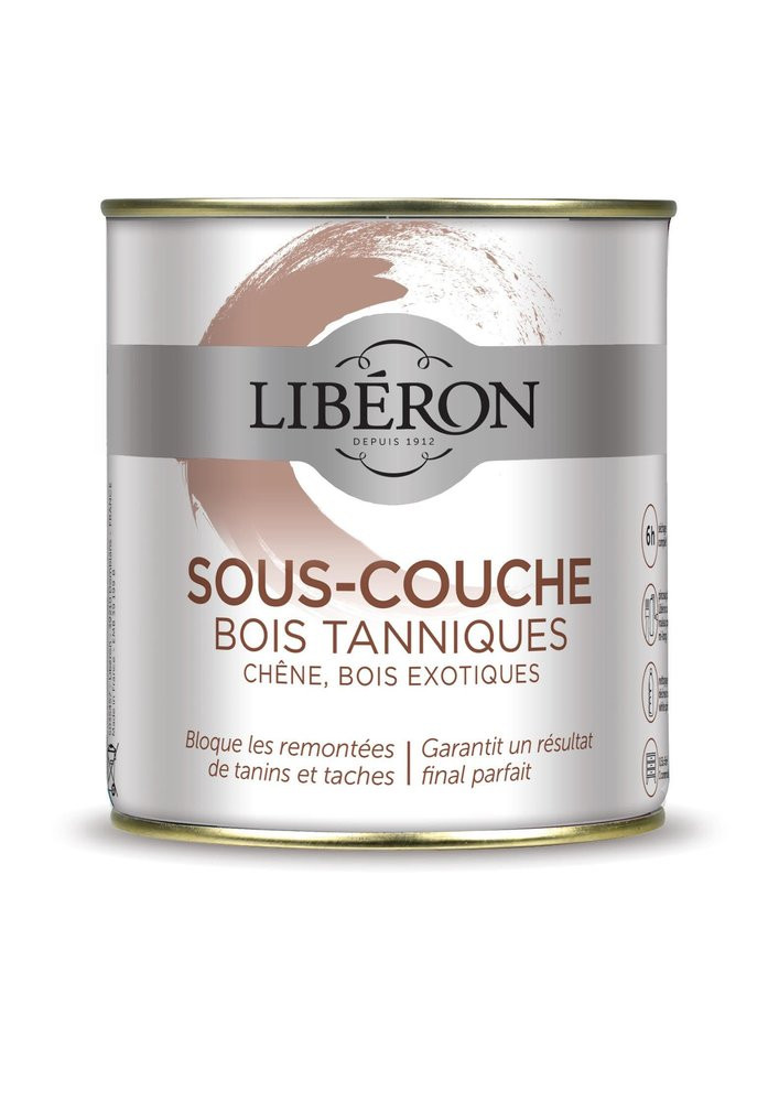 Primaire, Bois tannique, LIBÉRON, blanc 1 l
