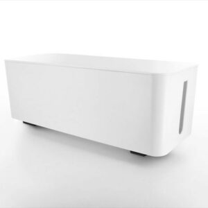 Boîte range câbles sans fil blanc