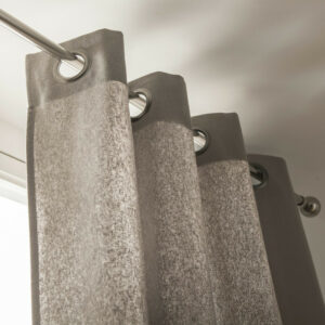Rideau tamisant, Metis taupe l.135 x H.260 cm LINDER