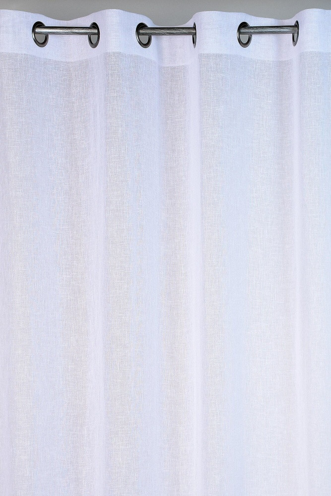 Voilage tamisant Kaolin blanc l.150 x H.240 cm