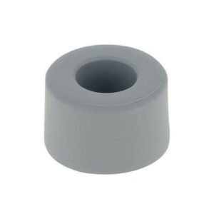 Butée de porte à visser CHRISLIGNE Bu170/25/12w poli gris Diam.4 x H.2.5 cm