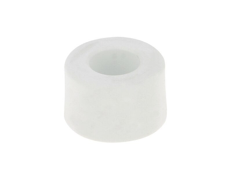 Butée de porte à visser CHRISLIGNE Bu170/25/5w poli blanc Diam.4 x H.2.5 cm