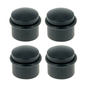 Lot de 4 butées de porte de sol LINEA BERTOMANI Bu310x4/101e bois noir Diam.3.5 x H.3.5 cm