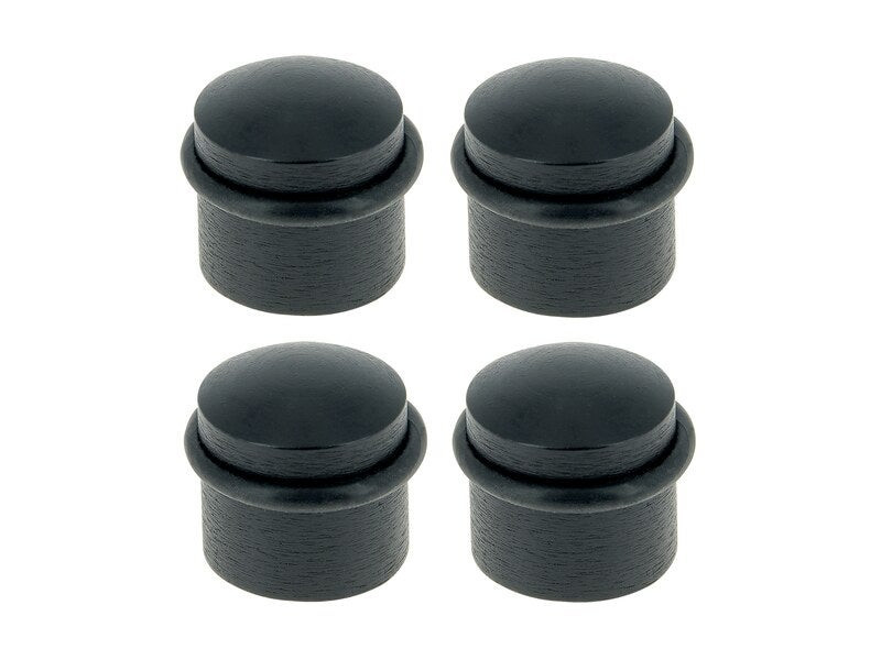 Lot de 4 butées de porte de sol LINEA BERTOMANI Bu310x4/101e bois noir Diam.3.5 x H.3.5 cm