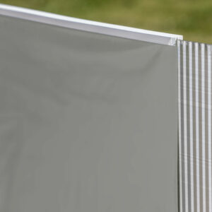 Liner uni gris pour piscine composite 3,26m x 1,86m - 60/100e - Système d'accroche Hung