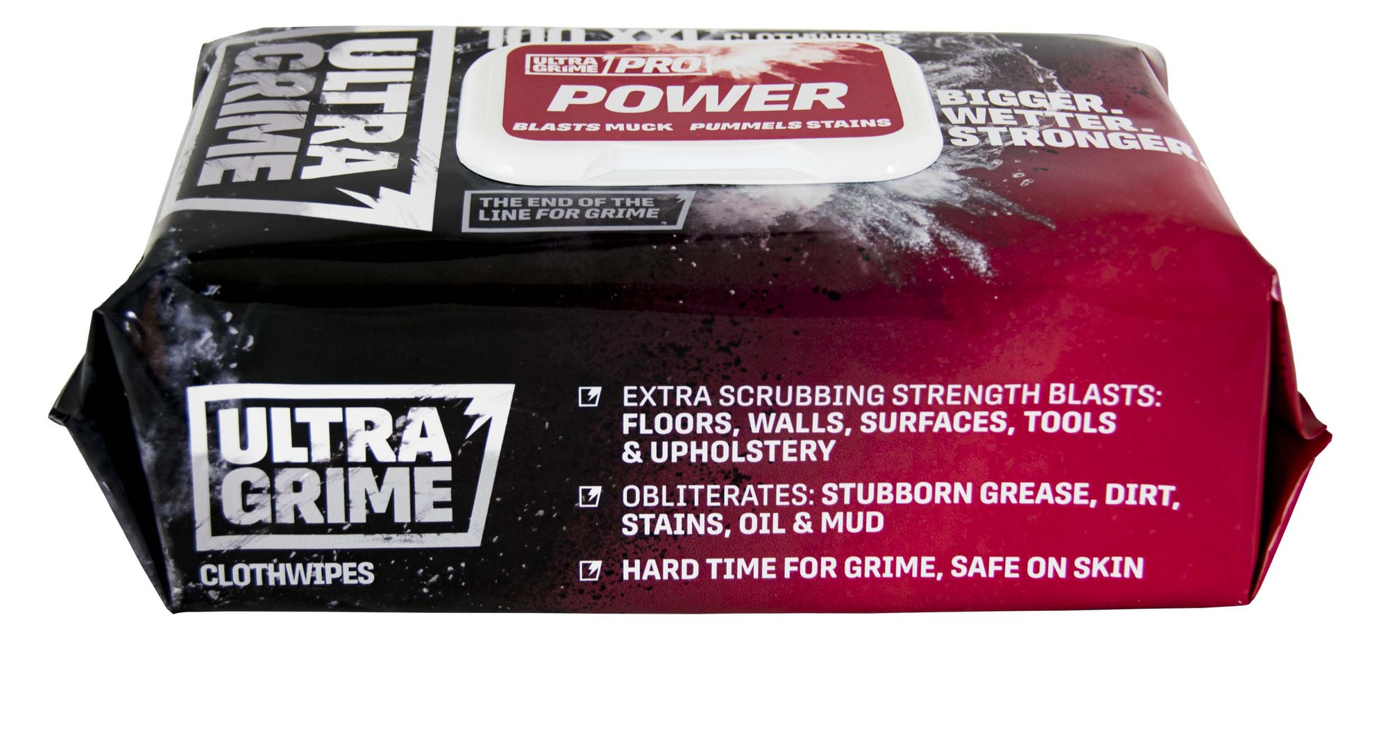Lingettes XXL Power Scrub 80 pièces ULTRAGRIME FR5920