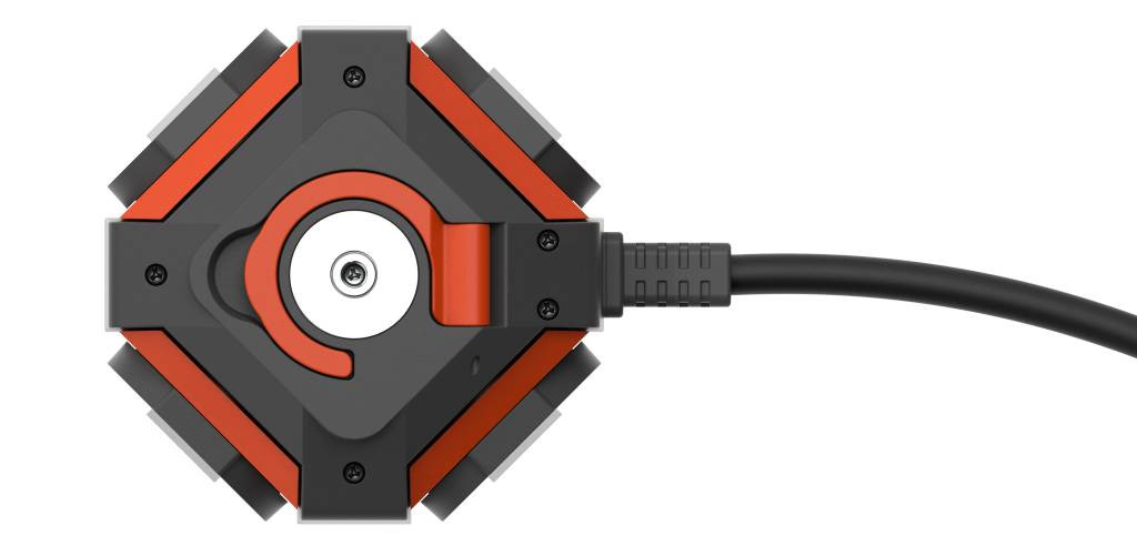 Multiprise 4P 2P+T extérieur IP44 câble 3M , avec aimant et crochet,