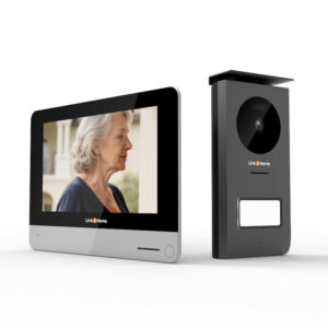 Portier vidéo connecté avec écran couleur 7 pouces - caméra 1080p et badges RFID