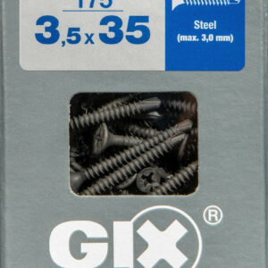 Lot De 175 Vis Acier Tête Fraisée Torx Spax, Diam.3.5 Mm X L.35 Mm