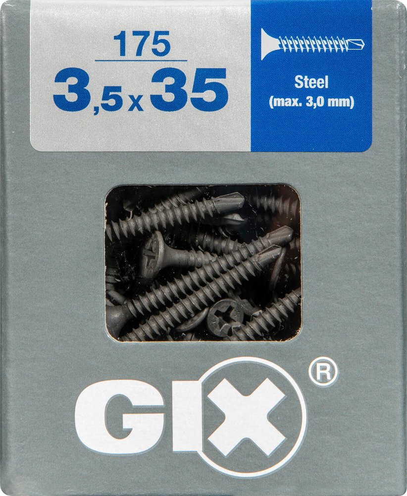 Lot De 175 Vis Acier Tête Fraisée Torx Spax, Diam.3.5 Mm X L.35 Mm