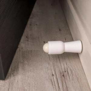 Lot de 2 butées de porte à visser bois ALPERTEC blanc