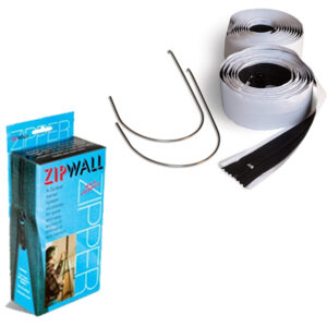 Lot de 2 fermetures à glissières auto-adhésives standards ZIPWALL ZIP-AZ2