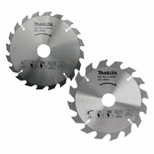 Lot de 2 lames carbure bois MAKITA D-20052 185x30mm, 16/20 dents, pour scies circulaires