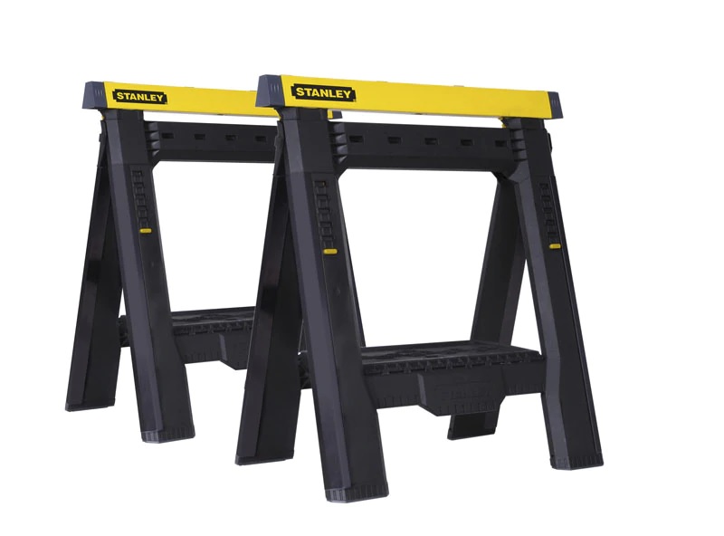 Lot de 2 pièces de tréteaux pliables télescopiques STANLEY FATMAX STST1-70559
