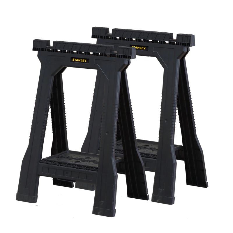 Lot de 2 tréteaux de sciage pliables charge 362 kg STANLEY STST1-70355
