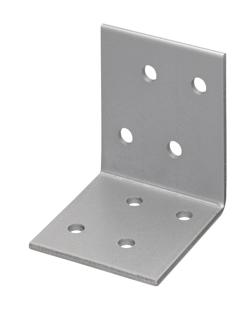 Lot de 25 equerres acier galvanise, 40x40x40 mm ALBERTS