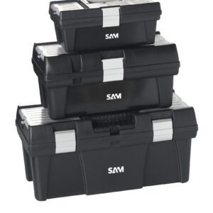 Lot de 3 caisses à outils en PVC SAM OUTILLAGE CAO-PACK