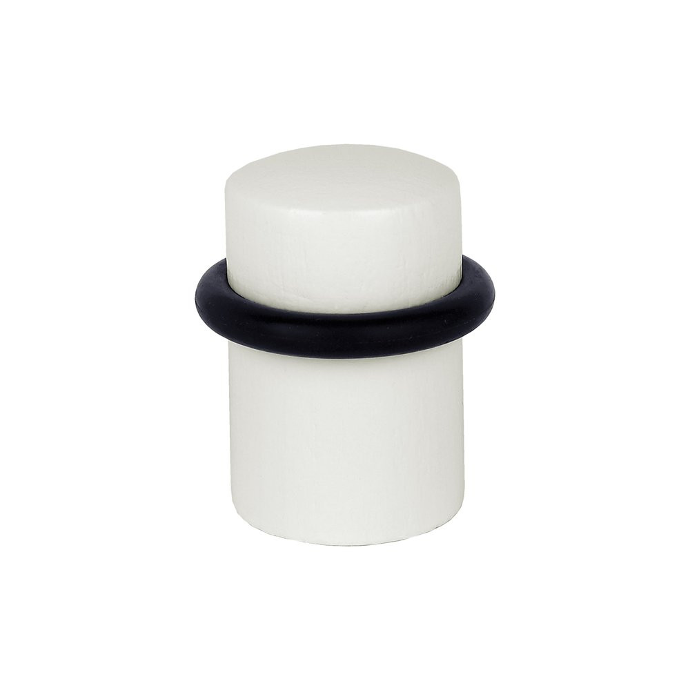 Lot de 4 butées de porte à coller bois ALPERTEC blanc