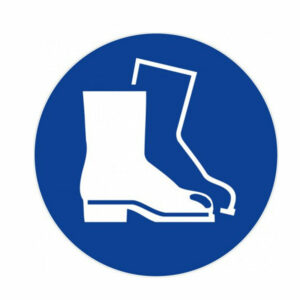 LOT DE 5 DISQUES Ø 30 PORT DES CHAUSSURES DE SECURITE OBLIGATOIRE ISO 7001