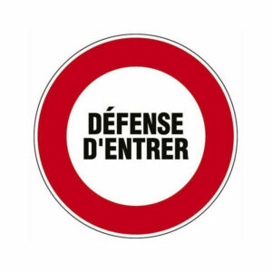 LOT DE 5 DISQUES Ø18 DEFENSE D'ENTRER B4
