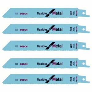 Lot de 5 Lames de Scie sabre BOSCH S922BF Professional - Métal