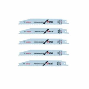 Lot de 5 lames de scie sabre S 123 XF BOSCH 2608654402 pour métal
