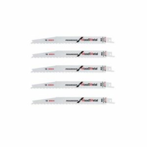 Lot de 5 lames de scie sabre S 3456 XF BOSCH 2608654406 pour bois et métal