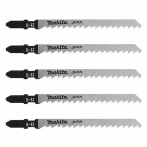 Lot de 5 lames MAKITA A-85640 pour scie sauteuse (bois, contre-plaqué et PVC) (5 à 65mm)
