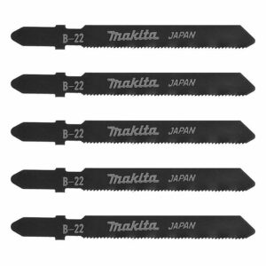 Lot de 5 lames MAKITA A-85737 pour scie sauteuse (Métal, inox, alu et PVC)
