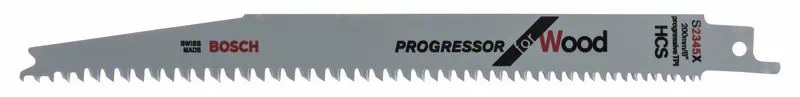 Lot de 5 lames pour scie sabre ''Progressor for Wood'' S2345X 200 mm BOSCH 2608654404