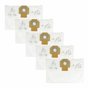 Lot de 5 sacs filtrant en tissu pour MAKITA VC4210L/M