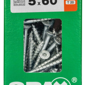 Lot De 50 Vis Acier Tête Fraisée Torx Spax, Diam.5 Mm X L.60 Mm