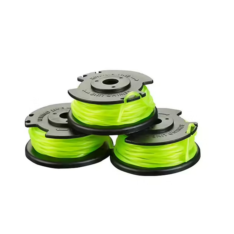 Lot 3 bobines RYOBI RAC143 simple fil torsadé Ø2mm pour coupe-bordures sur batterie