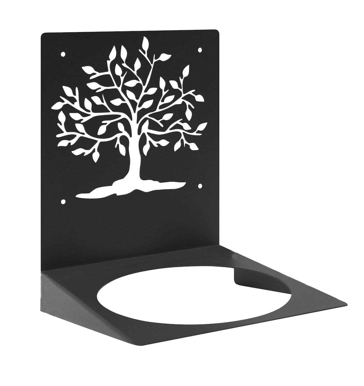 Applique végétale - modèle Arbre de vie - pour pot Ø15 cm - anthracite