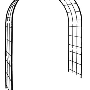 Arche de jardin - modèle Treillage - tube avec pieds carré 20cm - 180x50x250cm anthracite