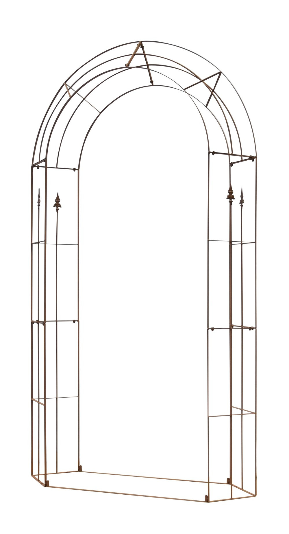 Arche Fleur de lys- 130x240x40 cm - rouille