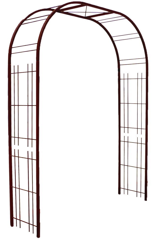 Arche premium tube CAR25 treillage fer vieilli - 195x50x250 cm - Acier époxy