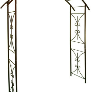 Arche tube CAR20 pont fer vieilli - 180x50x220 cm - Acier époxy