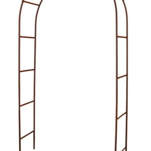 Arche tube ROND20 classique fer vieilli - 130x40x250 cm - Acier époxy