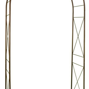 Arche tube ROND20 losange fer vieilli - 130x40x250 cm - Acier époxy
