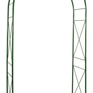 Arche tube ROND20 losange vert sapin - 130x40x250 cm - Acier époxy