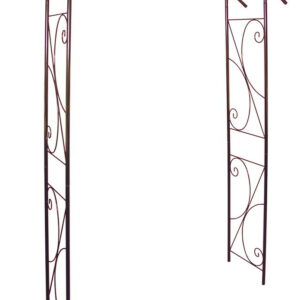 Arche tube ROND20 pont fer vieilli - 148x40x207 cm - Acier époxy